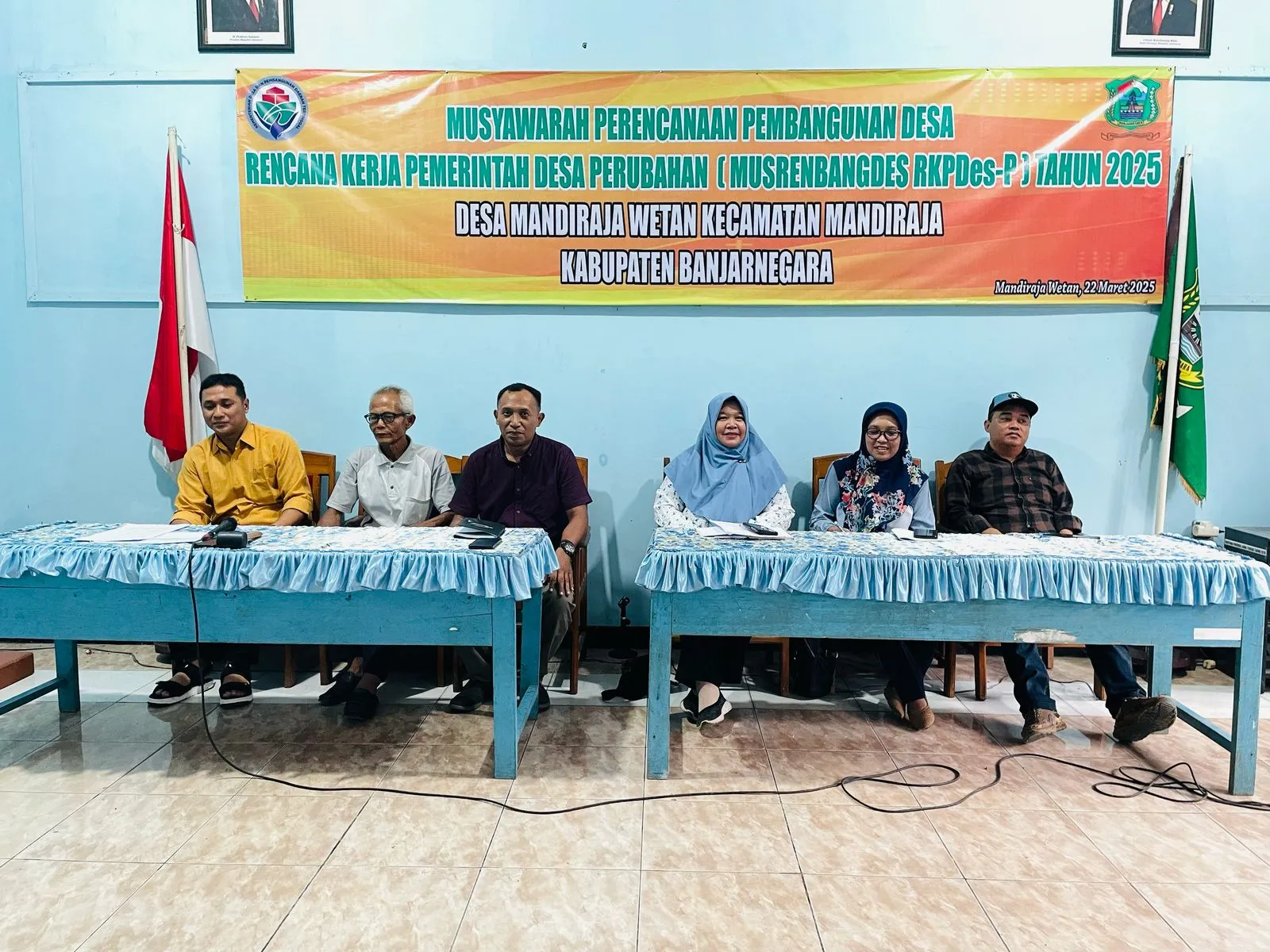 Kegiatan Musrenbangdes mengenai perubahan RKPDes tahun 2025 desa