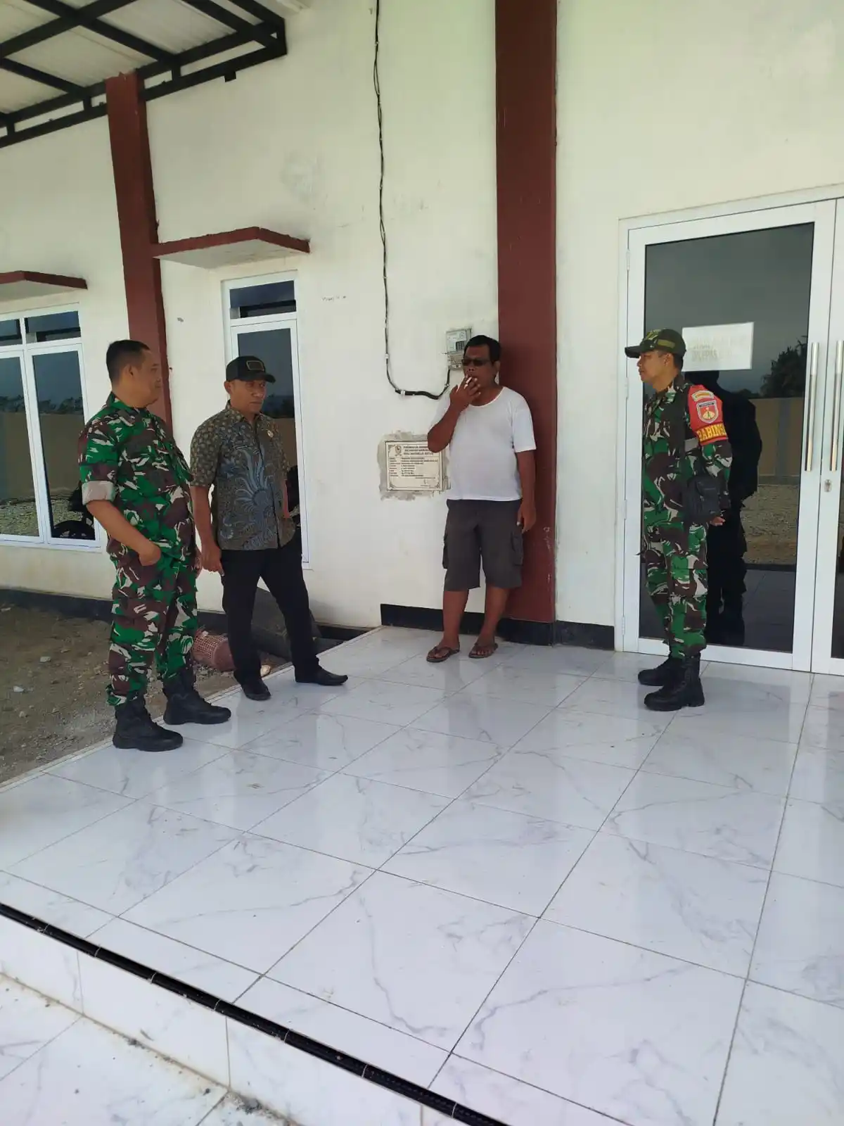 Dokumentasi resmi Kunjungan Danramil Mandiraja Kapten Kav Eman Kusnadi ke GOR MDK WT